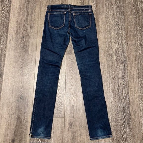 J Brand Jeans Size 25 The Deal Skinny Ankle Zipper Low Rise Stretch Denim Casual - Picture 3 of 6